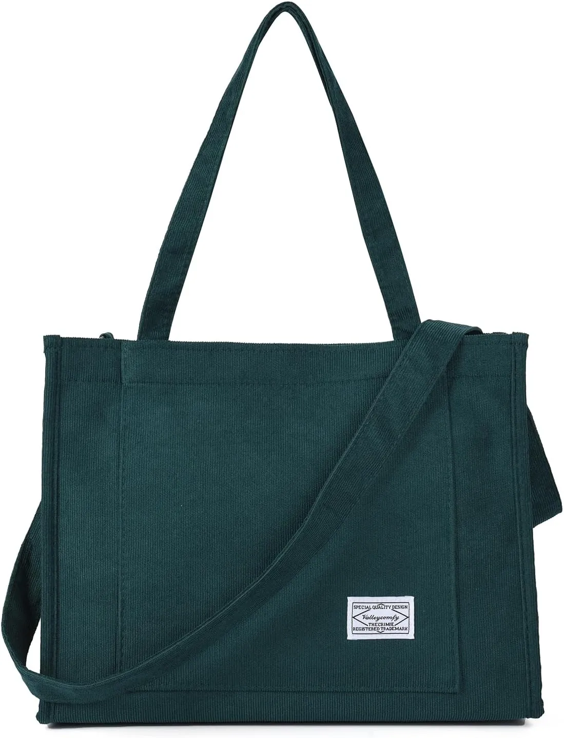 Valleycomfy Tote Bag for Women Corduroy Crossbody Tote Bag Purse Women Travel Shoulder Bags Work Handbags Everyday Hobo Bag