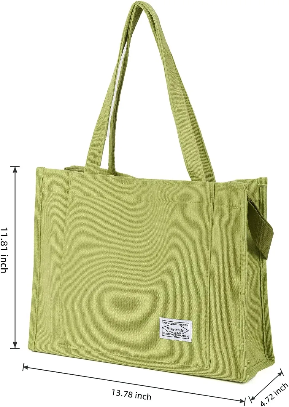 Valleycomfy Tote Bag for Women Corduroy Crossbody Tote Bag Purse Women Travel Shoulder Bags Work Handbags Everyday Hobo Bag