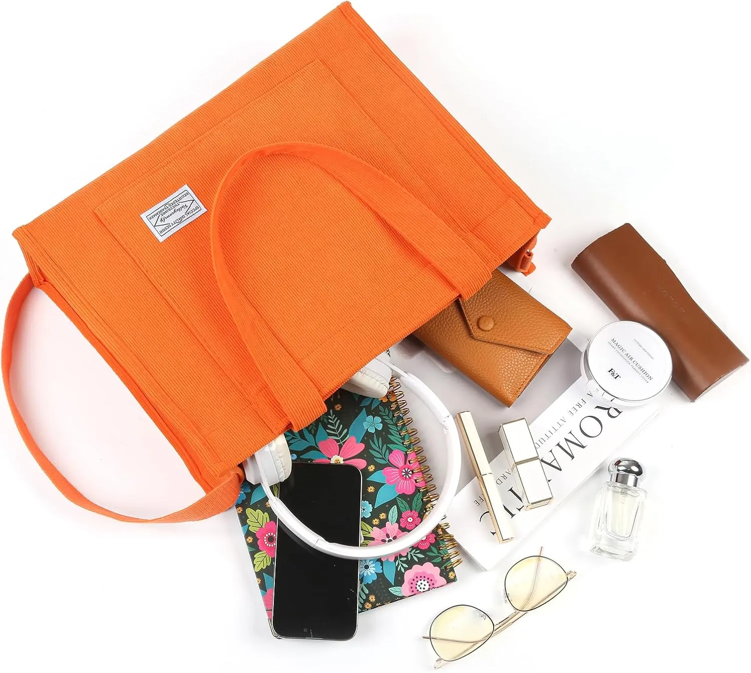 Valleycomfy Tote Bag for Women Corduroy Crossbody Tote Bag Purse Women Travel Shoulder Bags Work Handbags Everyday Hobo Bag