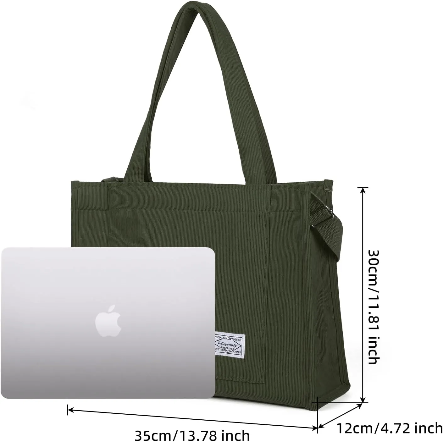 Valleycomfy Tote Bag for Women Corduroy Crossbody Tote Bag Purse Women Travel Shoulder Bags Work Handbags Everyday Hobo Bag