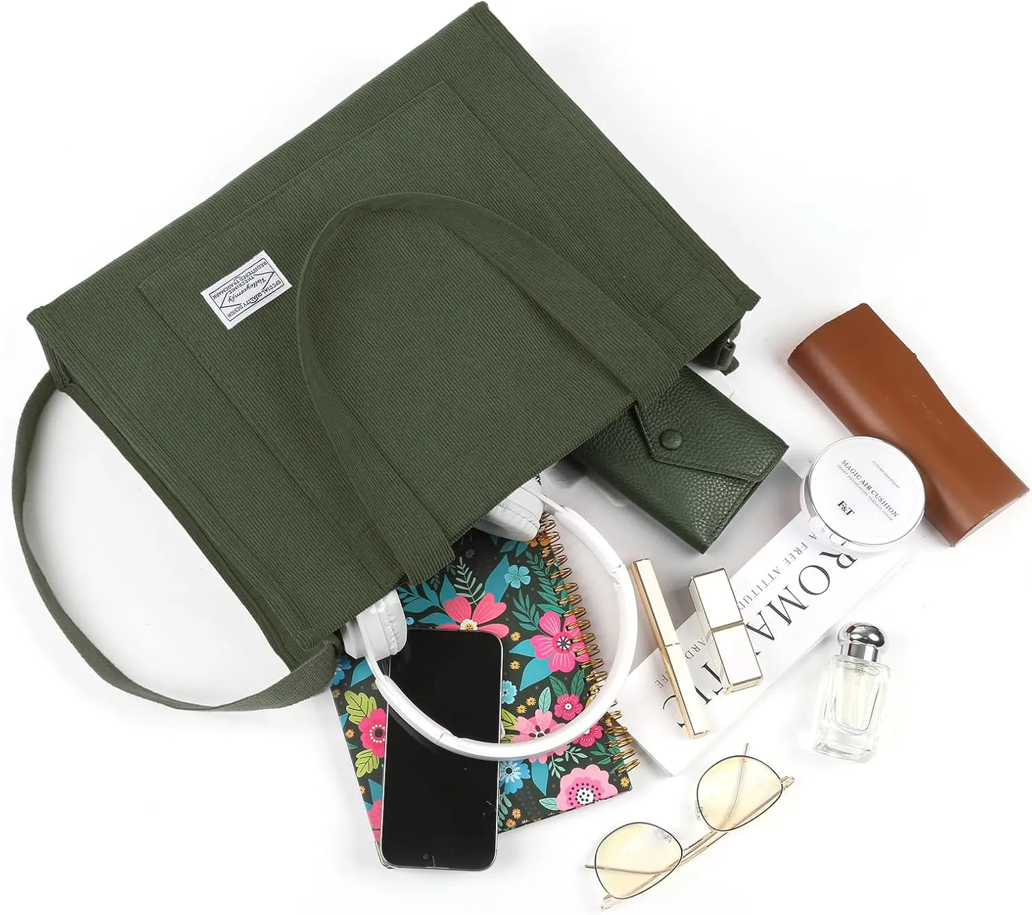 Valleycomfy Tote Bag for Women Corduroy Crossbody Tote Bag Purse Women Travel Shoulder Bags Work Handbags Everyday Hobo Bag