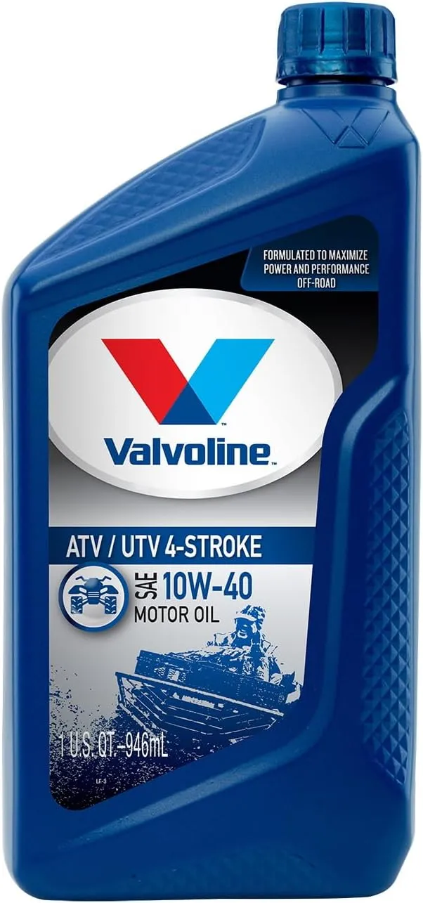 Valvoline 4-Stroke ATV/UTV SAE 10W-40 Motor Oil 1 QT, Case of 6