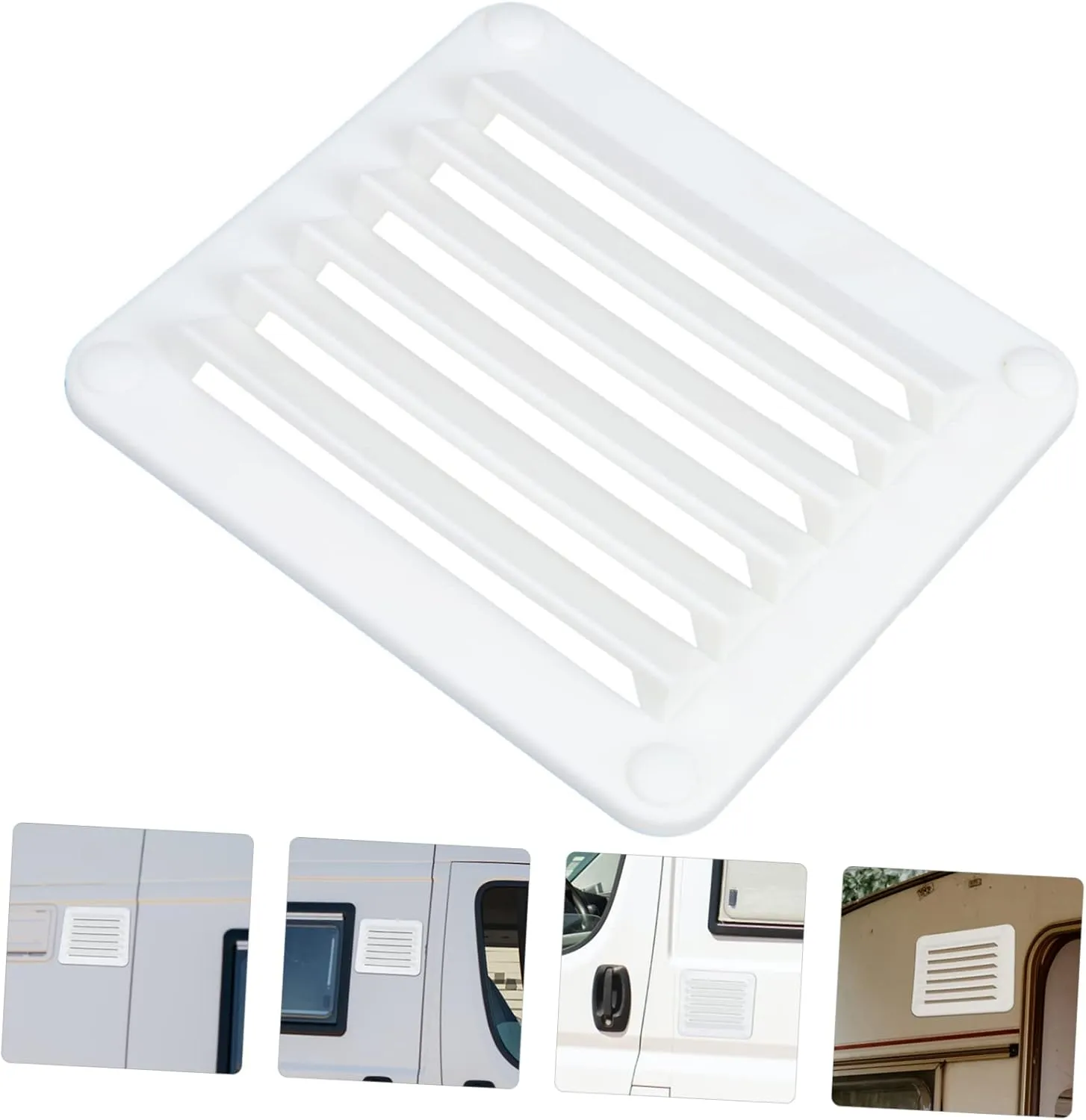 VANZACK 2pcs Boat Vent Cover Exhaust Air Vent Cover Louvered Vent Cover Metal Air Return Grill mesh air Vent