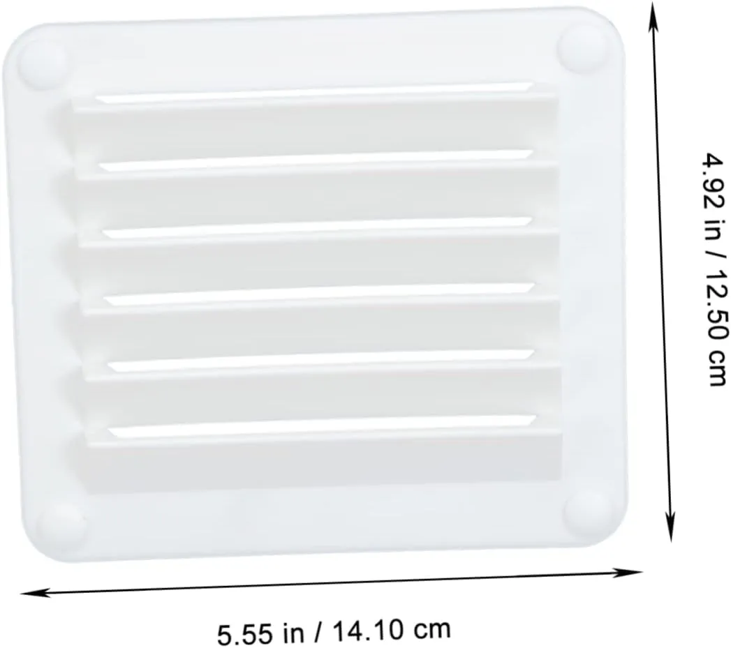 VANZACK 2pcs Boat Vent Cover Exhaust Air Vent Cover Louvered Vent Cover Metal Air Return Grill mesh air Vent