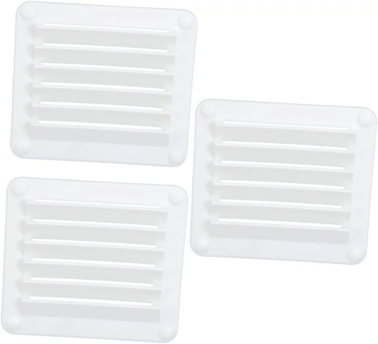 VANZACK 2pcs Boat Vent Cover Exhaust Air Vent Cover Louvered Vent Cover Metal Air Return Grill mesh air Vent