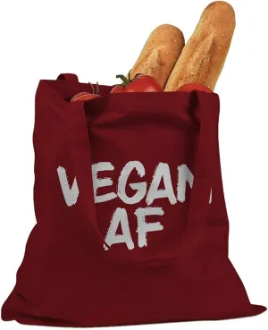 VEGAN AF Cotton Canvas Tote Bag