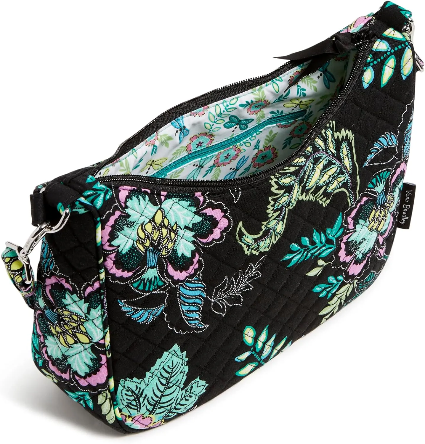 Vera Bradley Women's Cotton Frannie Crescent Crossbody Purse