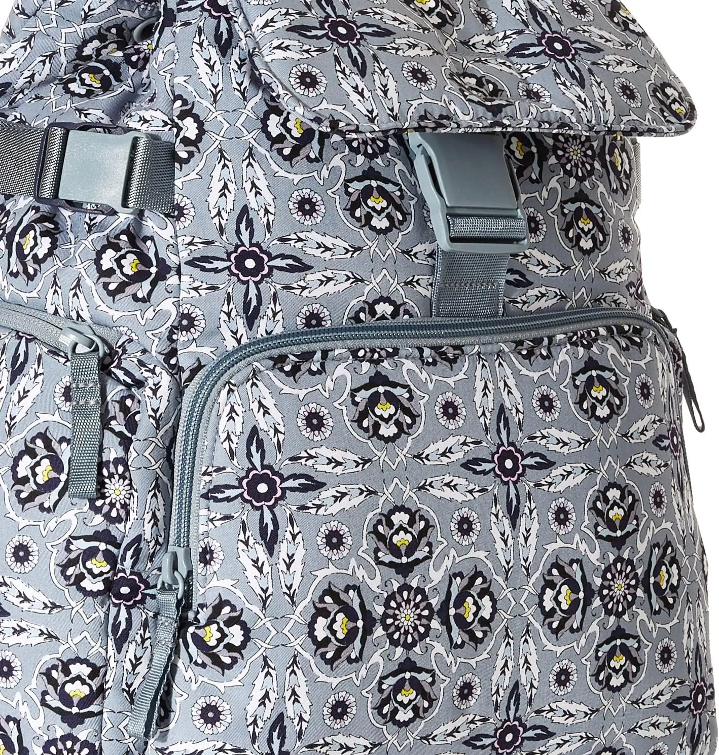 Vera Bradley Women's Cotton Utility Backpack, Plaza Tile - Recycled Cotton, One Size