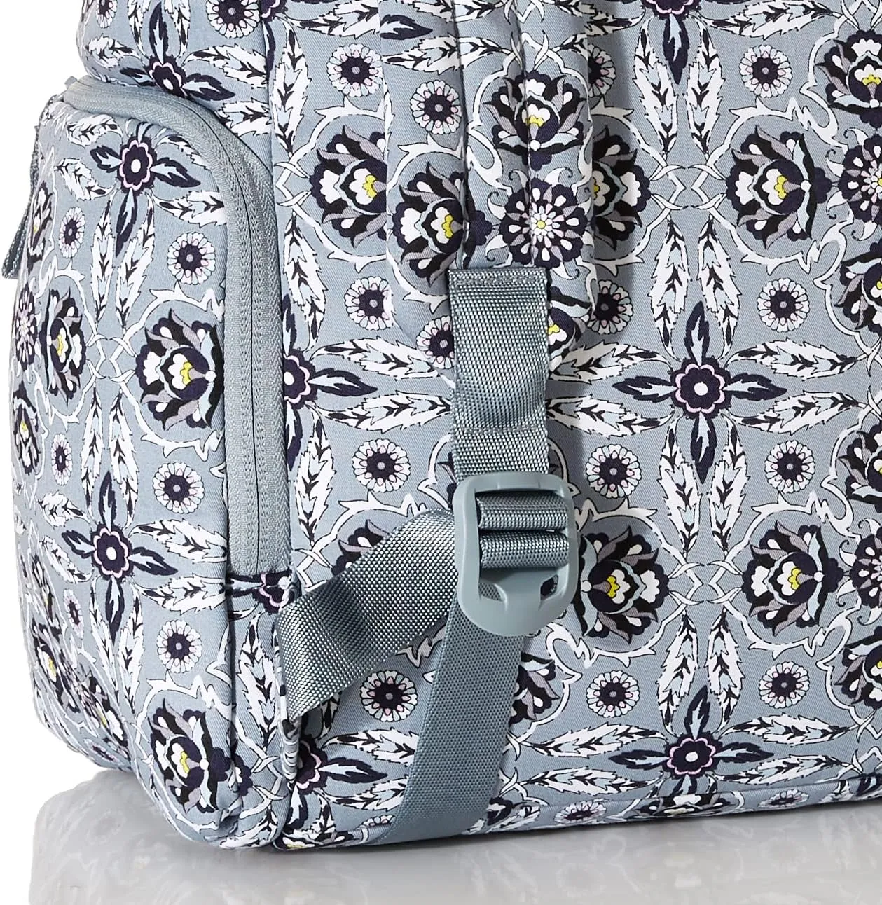 Vera Bradley Women's Cotton Utility Backpack, Plaza Tile - Recycled Cotton, One Size