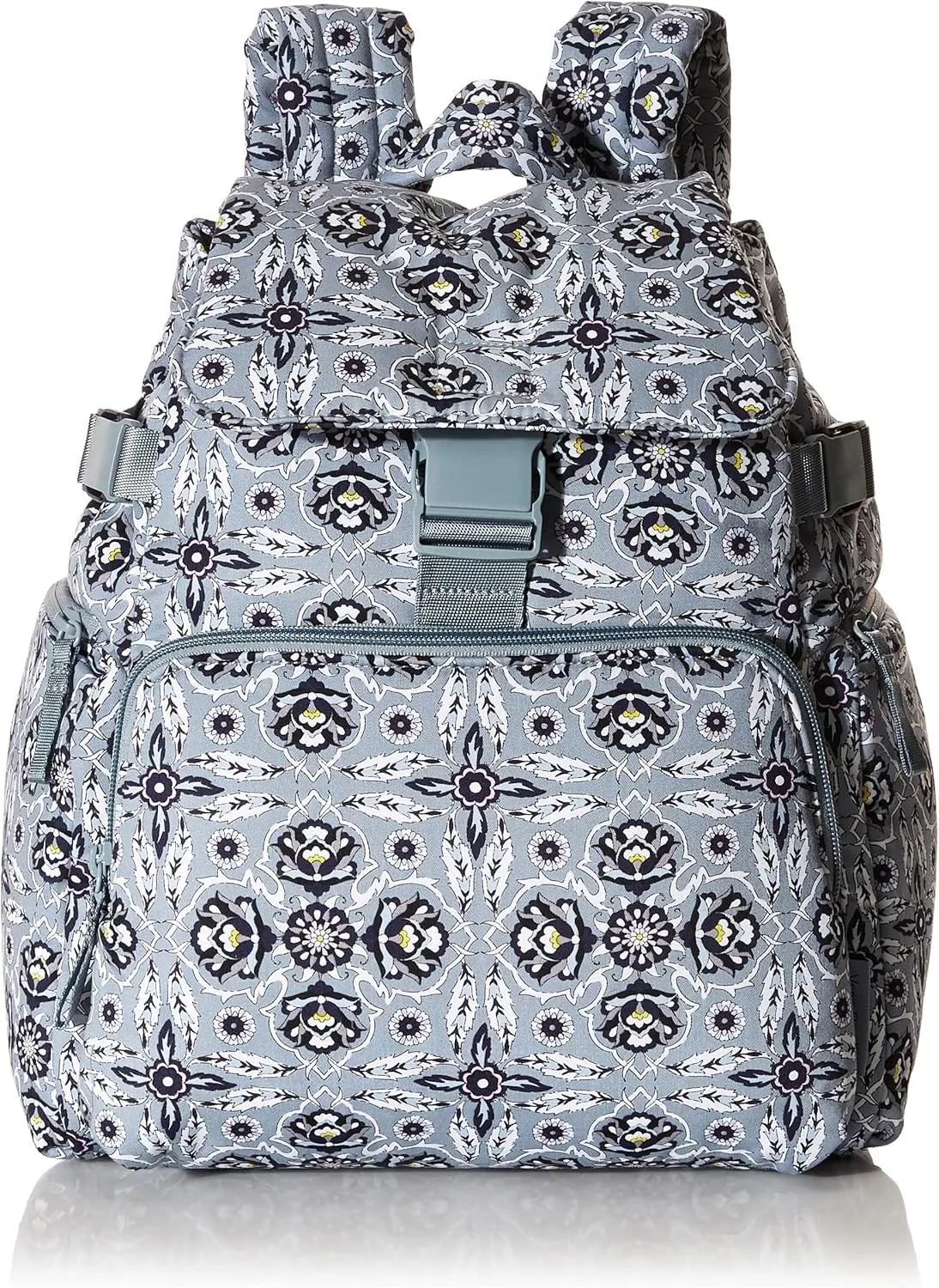 Vera Bradley Women's Cotton Utility Backpack, Plaza Tile - Recycled Cotton, One Size