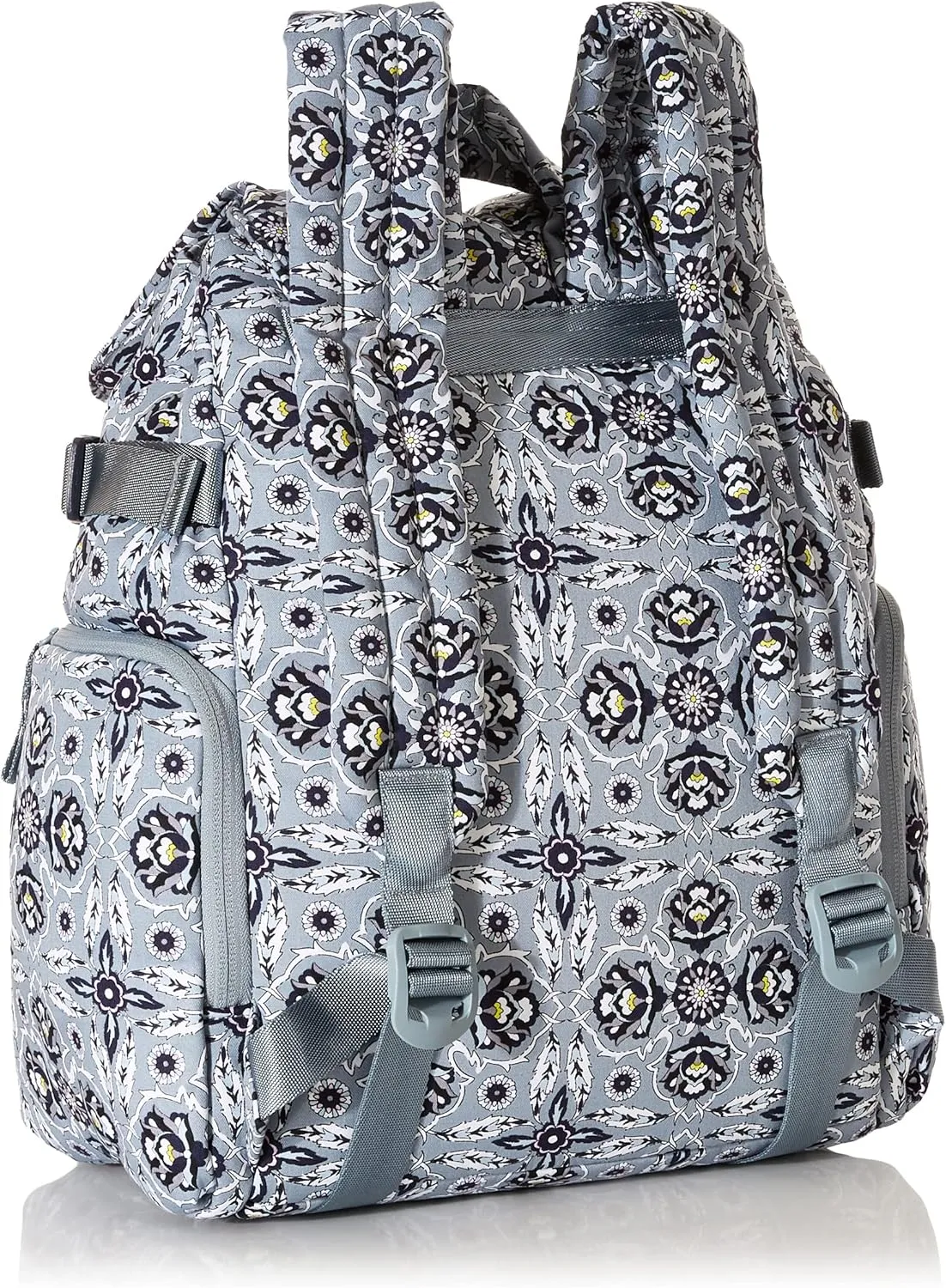 Vera Bradley Women's Cotton Utility Backpack, Plaza Tile - Recycled Cotton, One Size
