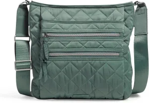 Vera Bradley Women's Performance Twill Triple Zip Hipster Crossbody Purse