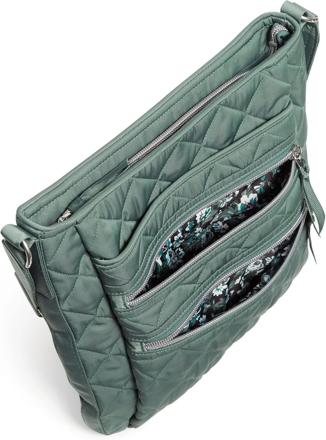 Vera Bradley Women's Performance Twill Triple Zip Hipster Crossbody Purse