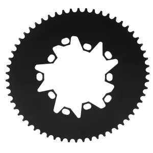 VGEBY Bike Oval Chainring, 58T Aluminum Alloy Chainring Bike Oval Disc for Road Folding Bikes 58T 110/130mm BCD
