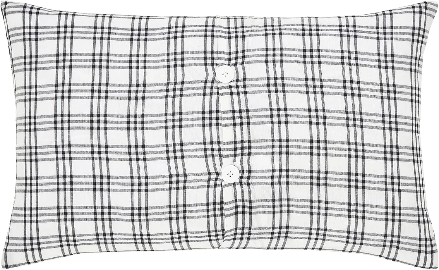 VHC Brands Sawyer Mill Black White Family Decorative Farmhouse Throw Pillow for Sofa Couch Bed 14x22