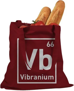 Vibranium Cotton Canvas Tote Bag