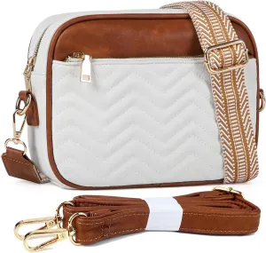 VODIU Crossbody Bags for Women Purses Handbags Leather Shoulder Bag with Guitar Strap Cross Body Bag for Woman Trendy Purse
