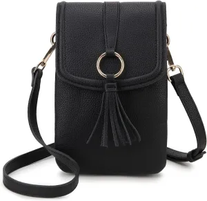 VX VONXURY Small Crossbody Bag for Women, PU Leather Cross Body Cell Phone Purse Shoulder Bag with Adjustable Strap