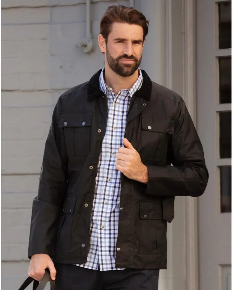 Walker and Hawkes - Men's Wax Grafton Motorcycle Jacket
