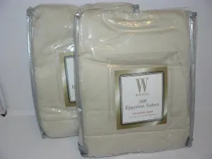 Wamsutta 2 300 Egyptian Sateen Standard Pillow Shams Color Canvas