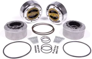 WARN 62672 Premium Manual Locking Hub with Zinc Aluminum Alloy Dial, Dual Seals and 35 Splines, Chrome, 1 Pair