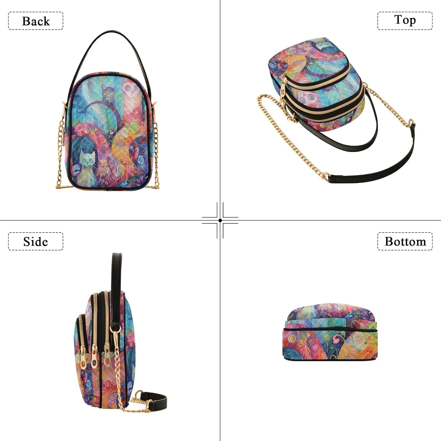Watercolor Sea Parrot Shoulder Bags for Women Trendy Women Handbags