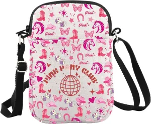 WCGXKO Singer Gift Pink Pony Club Crossbody Bag Sony Lyrics Gift for Music Lover