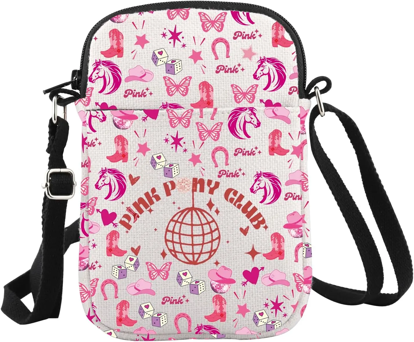 WCGXKO Singer Gift Pink Pony Club Crossbody Bag Sony Lyrics Gift for Music Lover