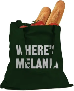Where's Melania Election 2024 Cotton Canvas Tote Bag