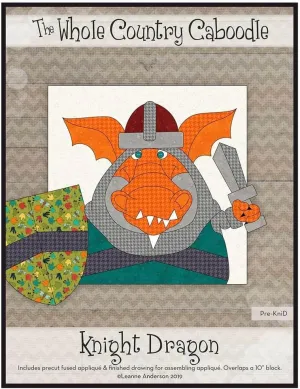 Whole Country Caboodle Knight Dragon Precut Fused Applique Pack Pattern, None