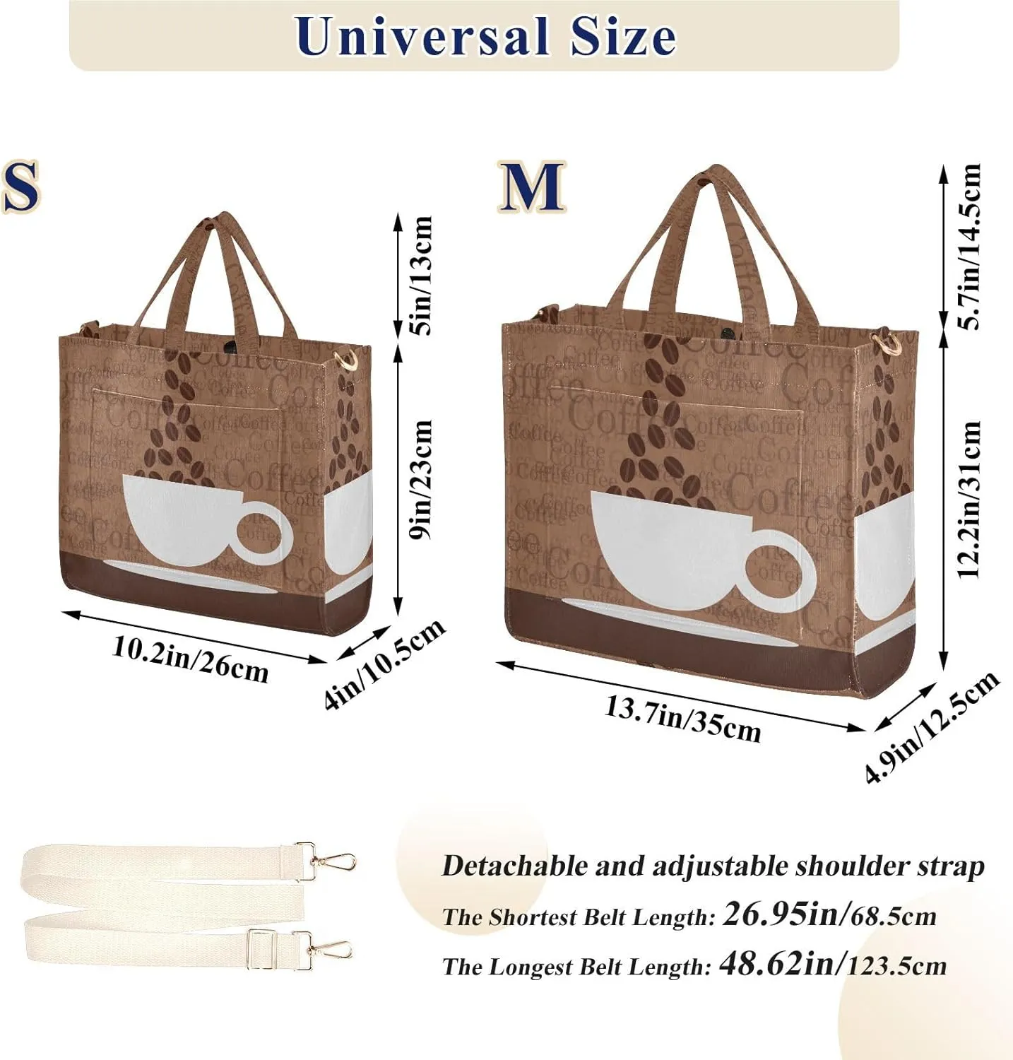 WIHVE Tote Bag for Women Corduroy Handbag Fashion Crossbody Bag