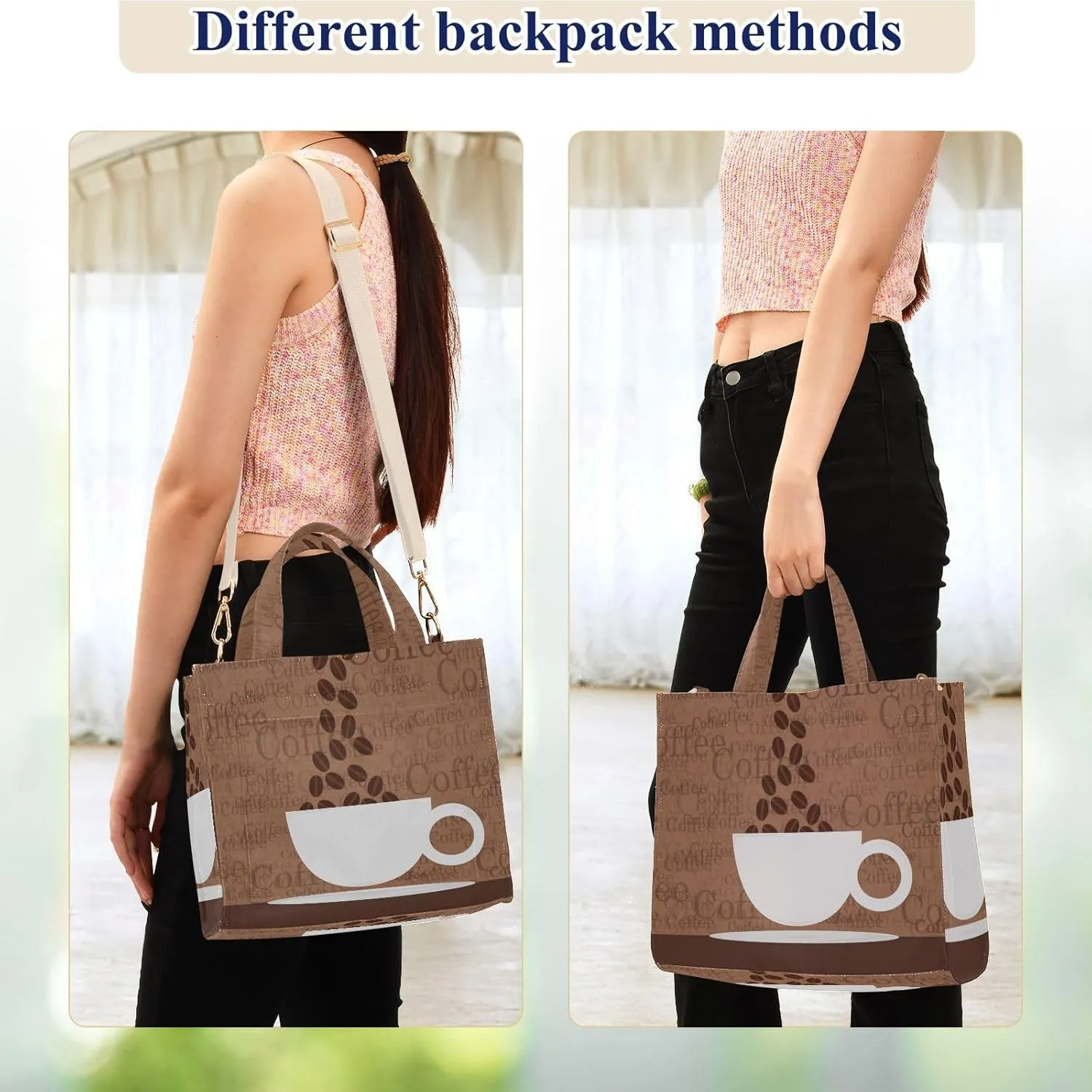 WIHVE Tote Bag for Women Corduroy Handbag Fashion Crossbody Bag