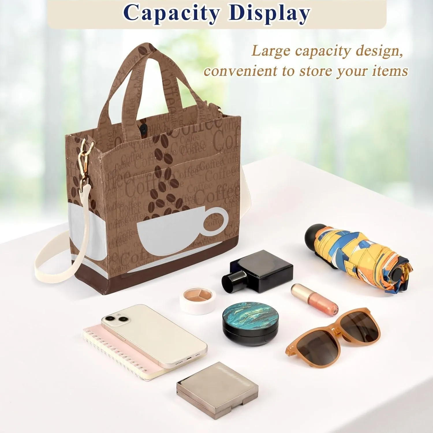 WIHVE Tote Bag for Women Corduroy Handbag Fashion Crossbody Bag