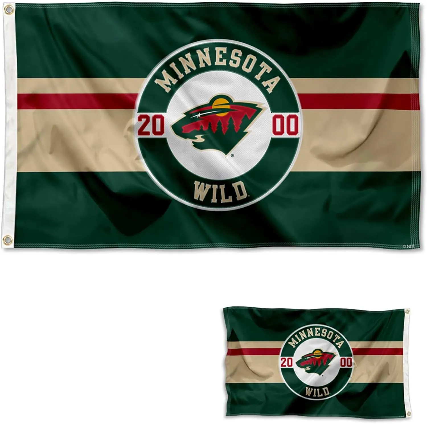 WinCraft Minnesota Wild Double Sided Embroidered Flag