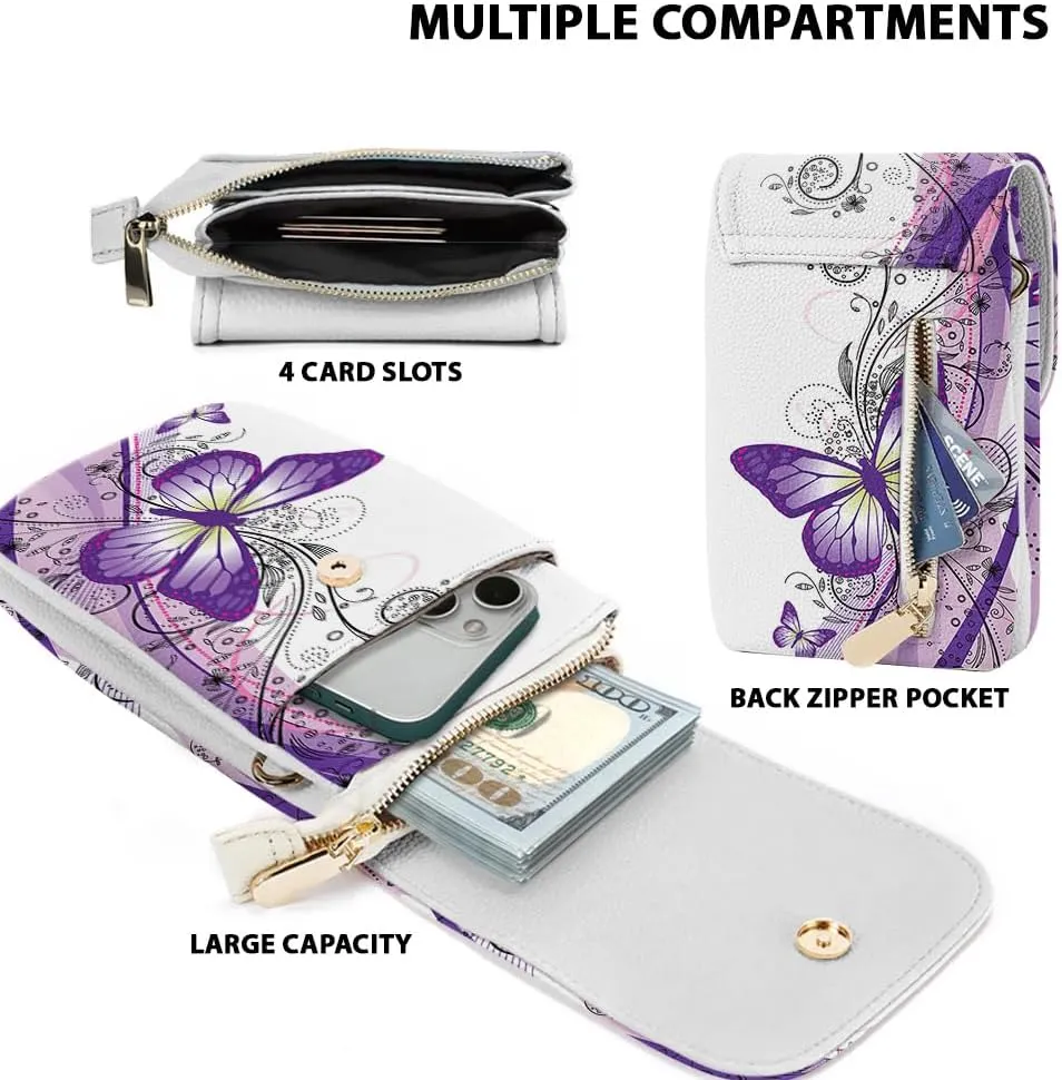 WIRESTER Small Crossbody Cell Phone Bag, Cute Shoulder Bag, Fashionable Bag for Walking, Traveling, Shopping, Working