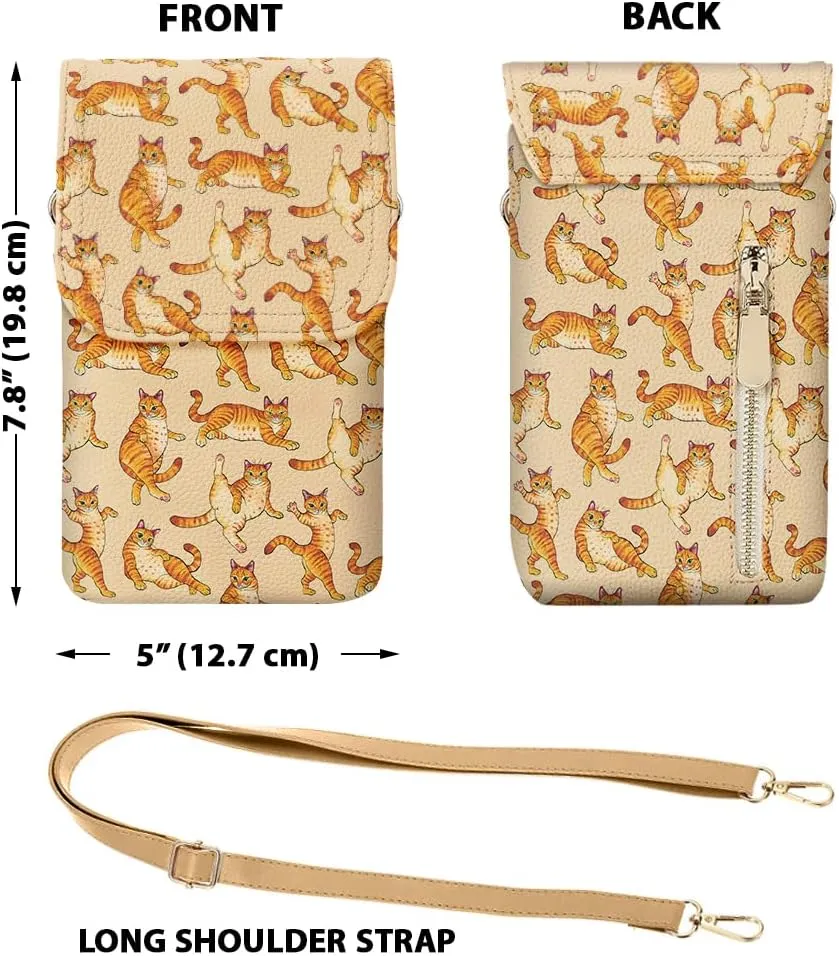 WIRESTER Small Crossbody Cell Phone Bag, Cute Shoulder Bag, Fashionable Bag for Walking, Traveling, Shopping, Working