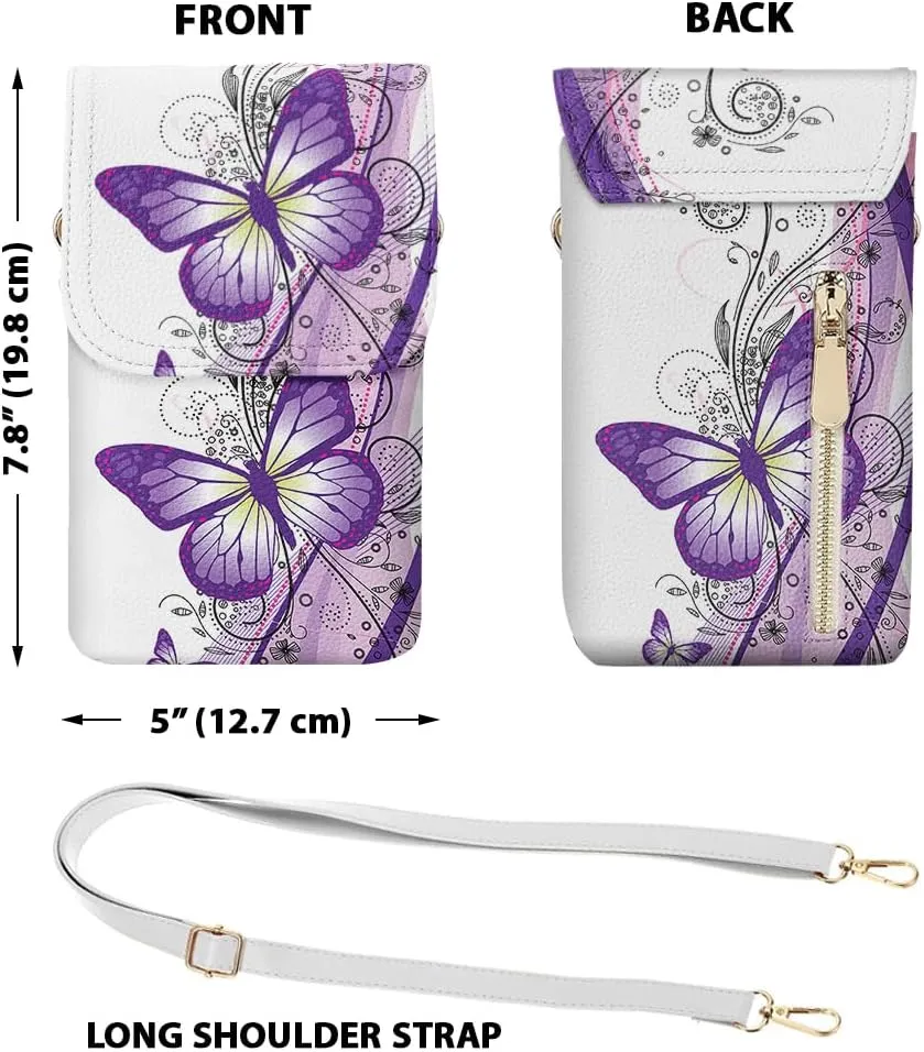 WIRESTER Small Crossbody Cell Phone Bag, Cute Shoulder Bag, Fashionable Bag for Walking, Traveling, Shopping, Working