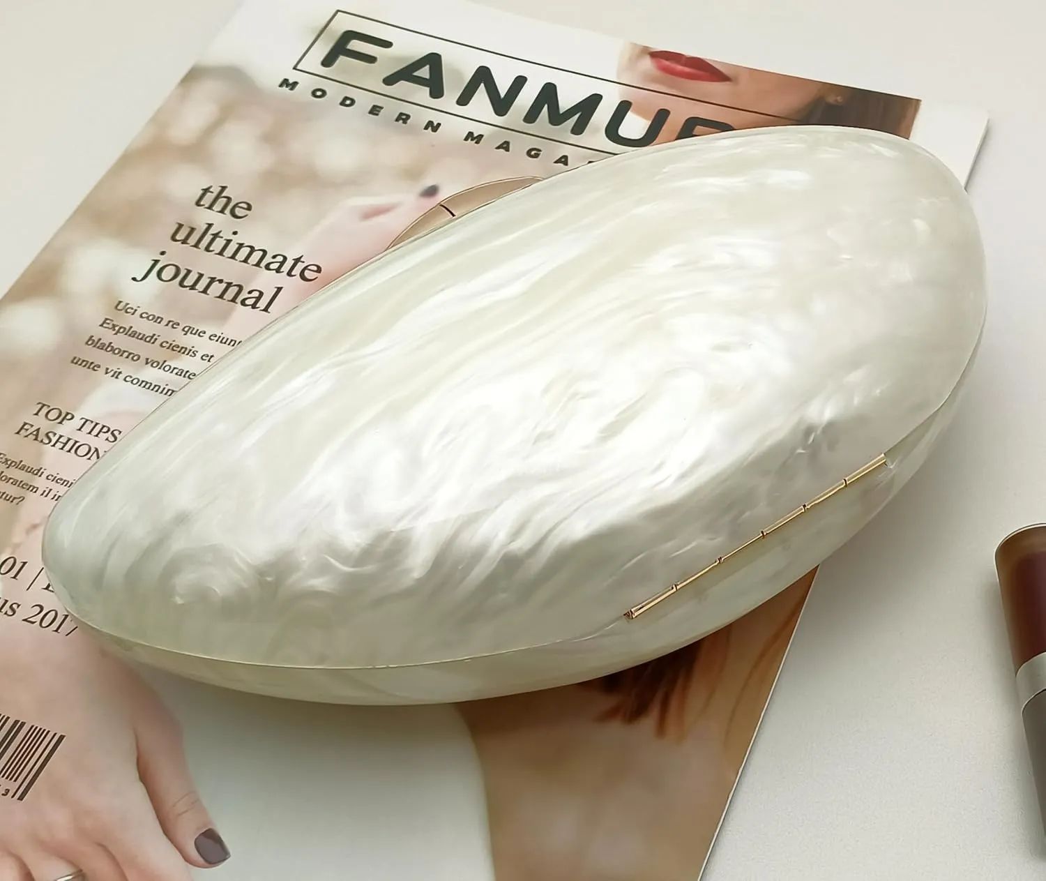 Women Acrylic Clutch Purse Marbled Evening Shoulder Bag for Wedding Cocktail Party Prom