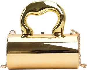 Women Acrylic Evening Barrel-Shaped Purse, Acrylic Clutch Handbag for Wedding Cocktail Party 2024