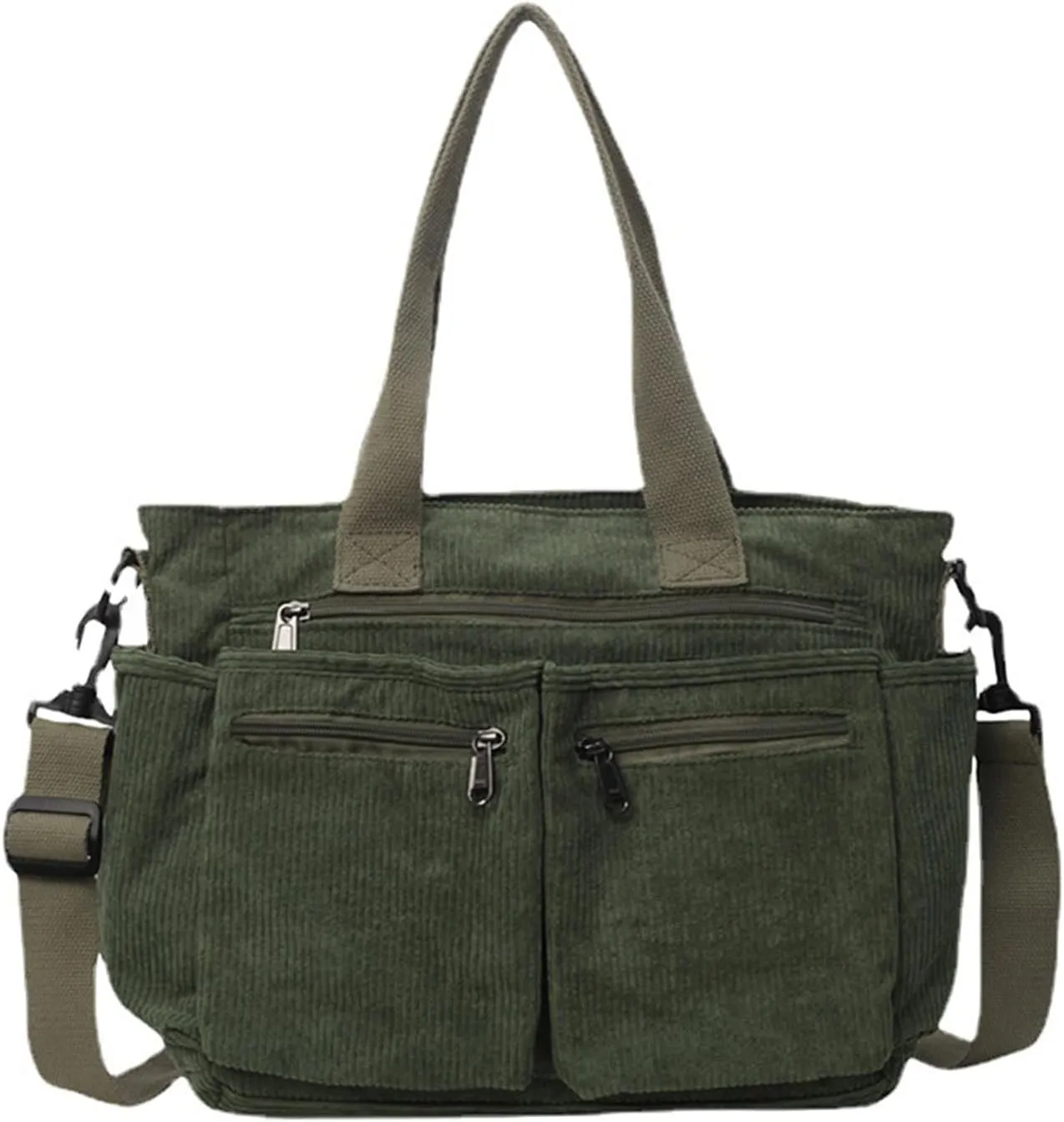 Women Corduroy Shoulder Bag Fashion Cord Handbag Large Capacity Crossbody Bag Shopping Bag Korean Styles Messengers Bag
