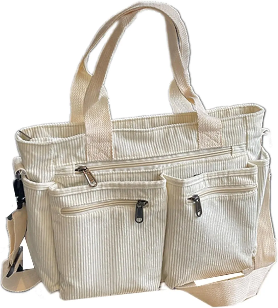 Women Corduroy Shoulder Bag Fashion Cord Handbag Large Capacity Crossbody Bag Shopping Bag Korean Styles Messengers Bag