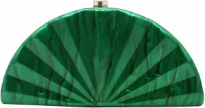 Women Fan Shell Acrylic Clutch Purse Marble Evening Bag Unique Handbag Cute Shell Clutch Wedding Purse for Party