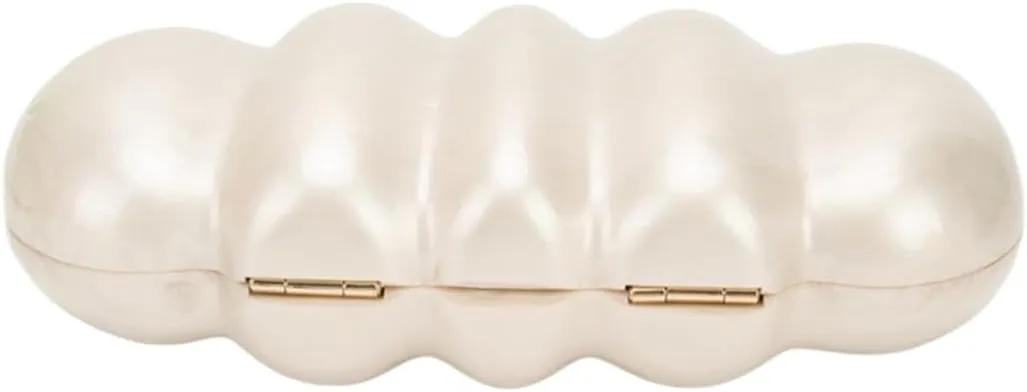 Women Puff Acrylic Clutch Purse Glitter Marble Acrylic Handbag Unique Evening Bag Chain Shoulder Bag for Party Prom