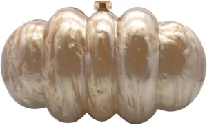 Women Puff Acrylic Clutch Purse Glitter Marble Acrylic Handbag Unique Evening Bag Chain Shoulder Bag for Party Prom