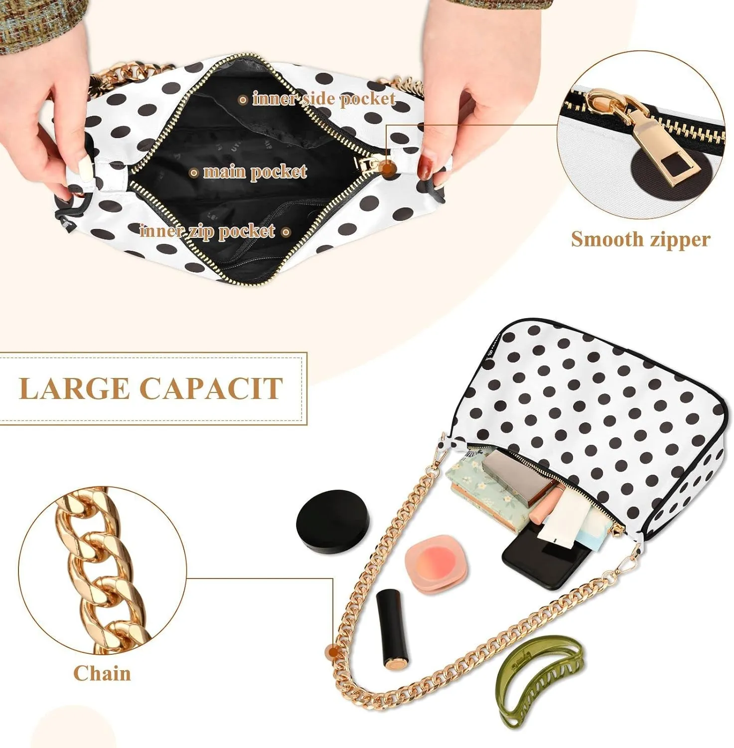 Women Shoulder Bag Crossbody Tote Handbag Chain Bag