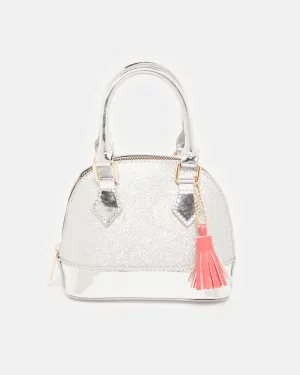 Women Silver Embellished Crossbody Bag