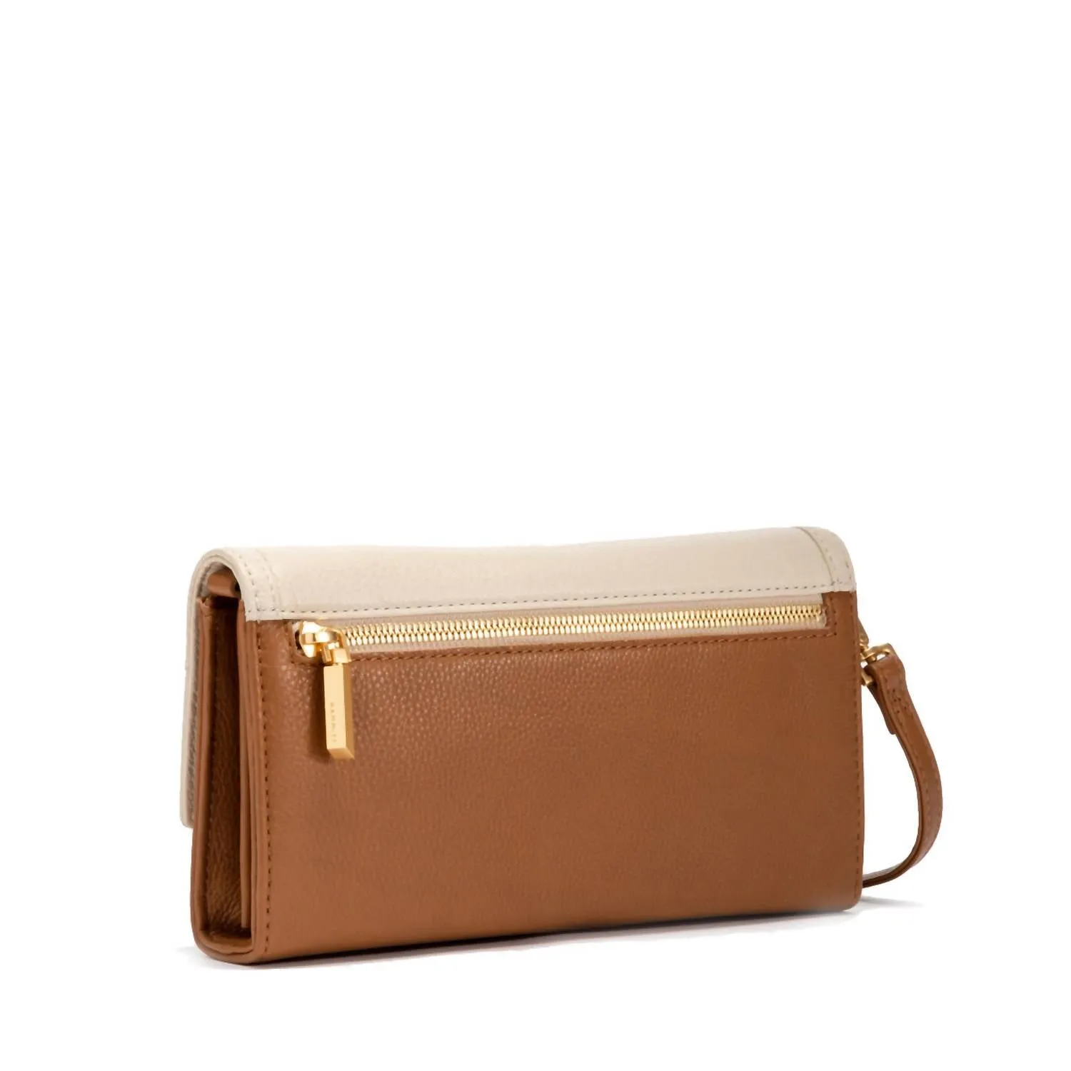 Women's Aj Crossbody Bag In Cafe Au Lait / Brushed Gold