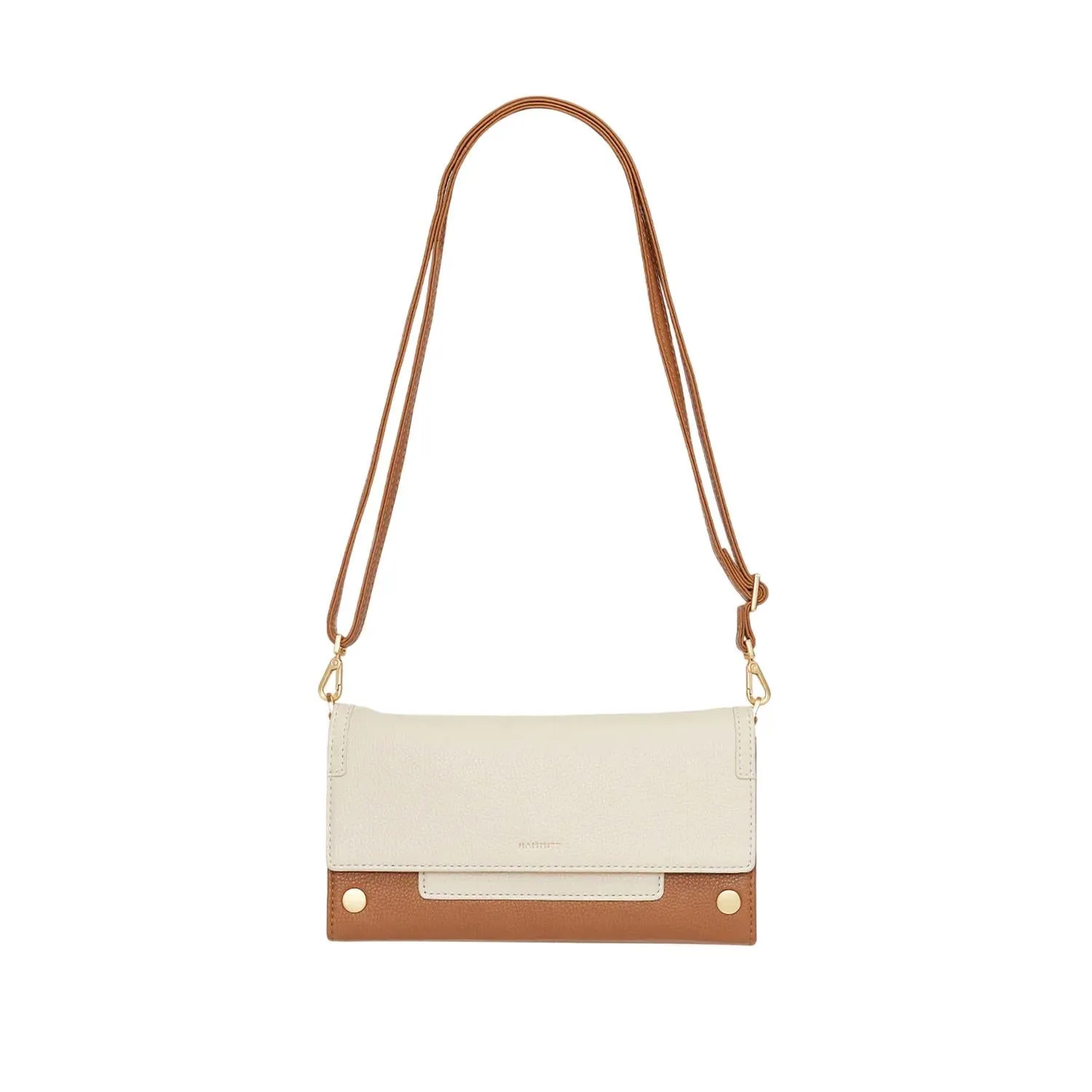 Women's Aj Crossbody Bag In Cafe Au Lait / Brushed Gold