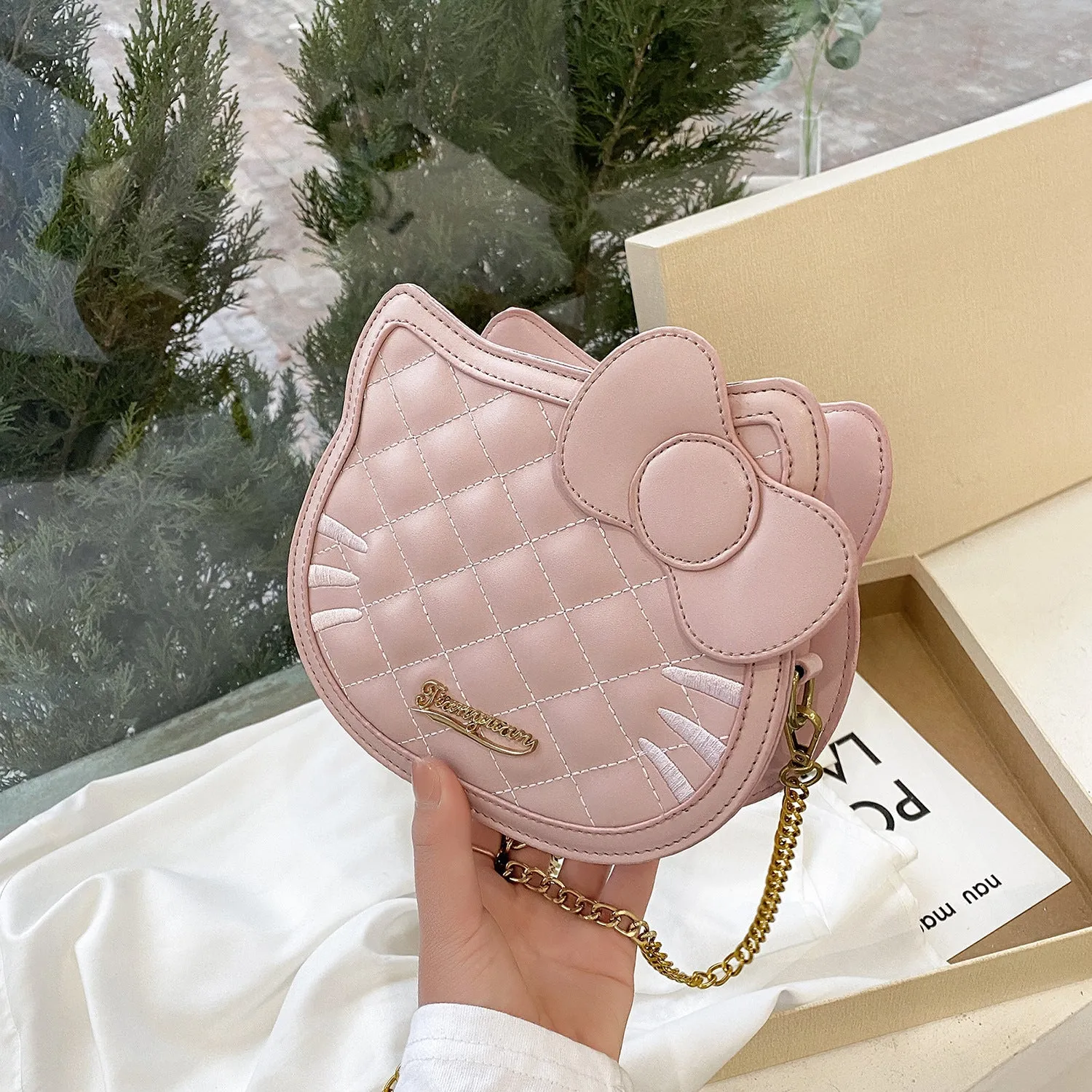 Women's & Men's Niche Rhombus Chain Female Versatile Cute Bags