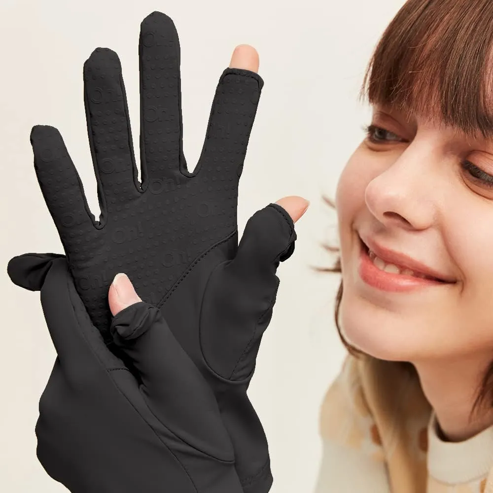 Women's Anti-UV Gloves Sun Protective UPF 50  Full Finger Summer Gloves Touchscreen for Golf Driving Hiking Riding SLM3M113
